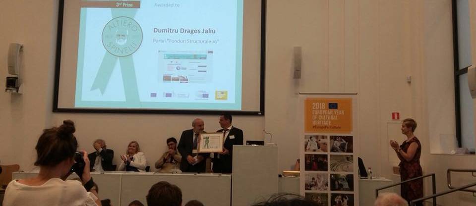 Premiile „Altiero Spinelli for Outreach: Spreading Knowledge about Europe”: fonduri-structurale.ro printre câștigători!