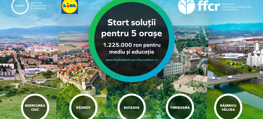 „Fondul pentru un viitor mai bun în comunități”: Granturi pentru inițiative civice din Râmnicu Vâlcea, Râșnov, Miercurea-Ciuc, Suceava și Timișoara